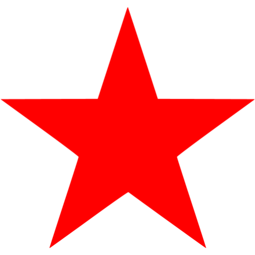 Estrela vermelha de cinco pontas