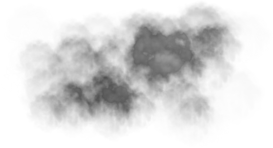 Schwarzer Rauch, schwarze Wolken