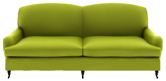 Grünes Sofa