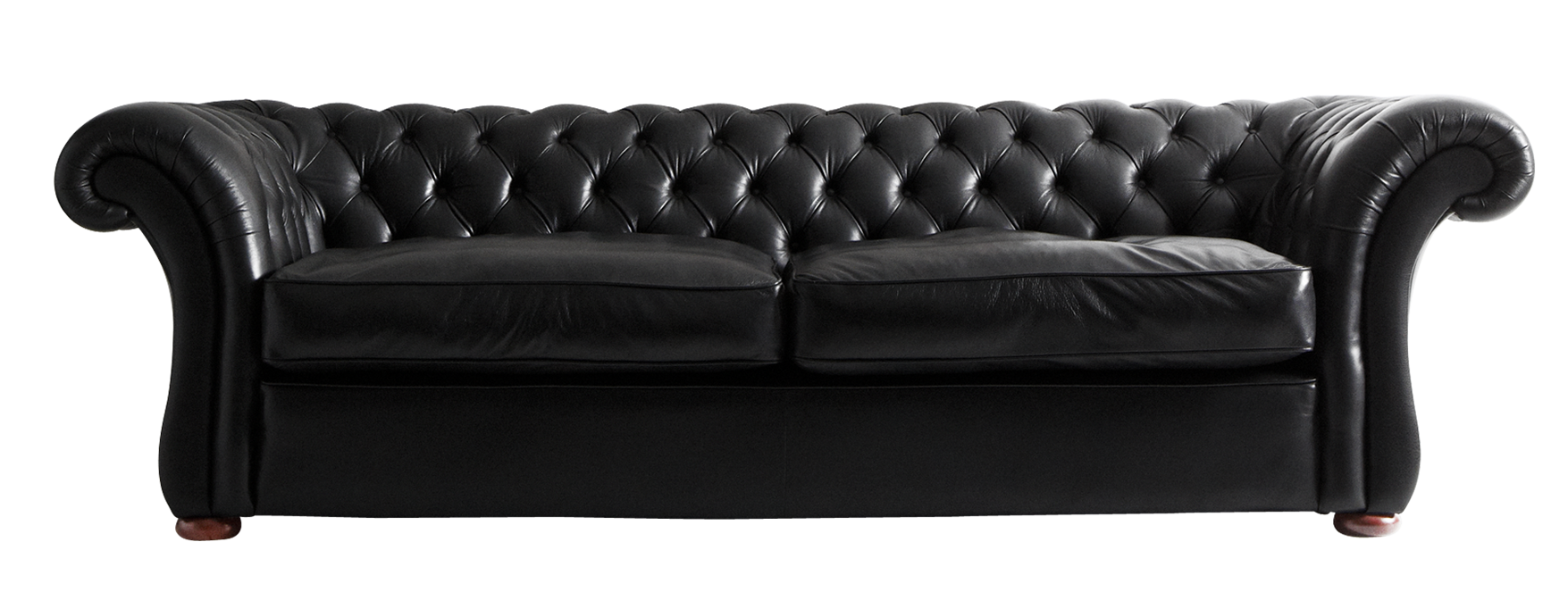 Schwarzes Sofa