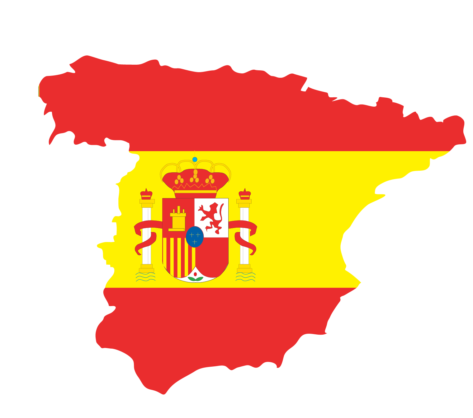 स्पेन का नक्शा