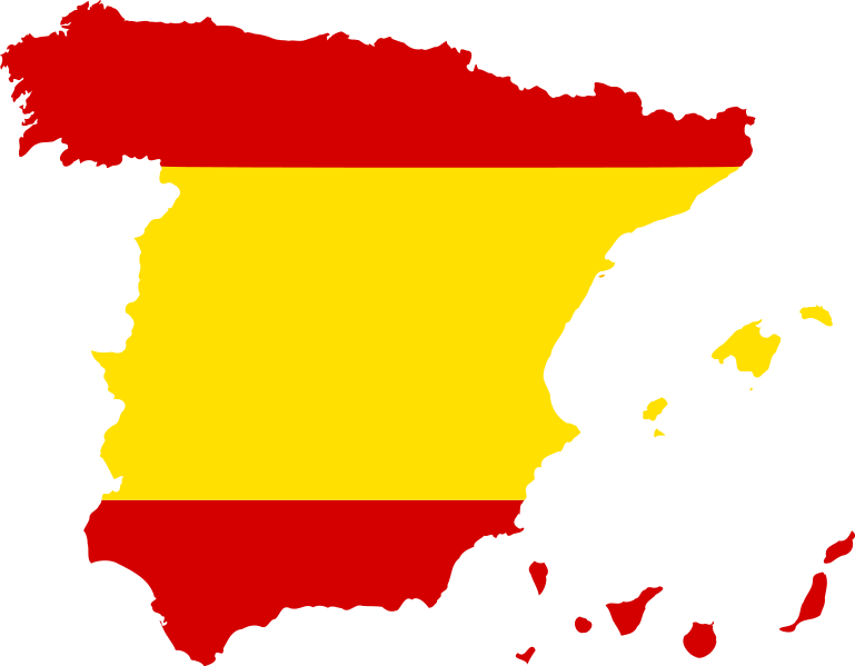 स्पेन का नक्शा