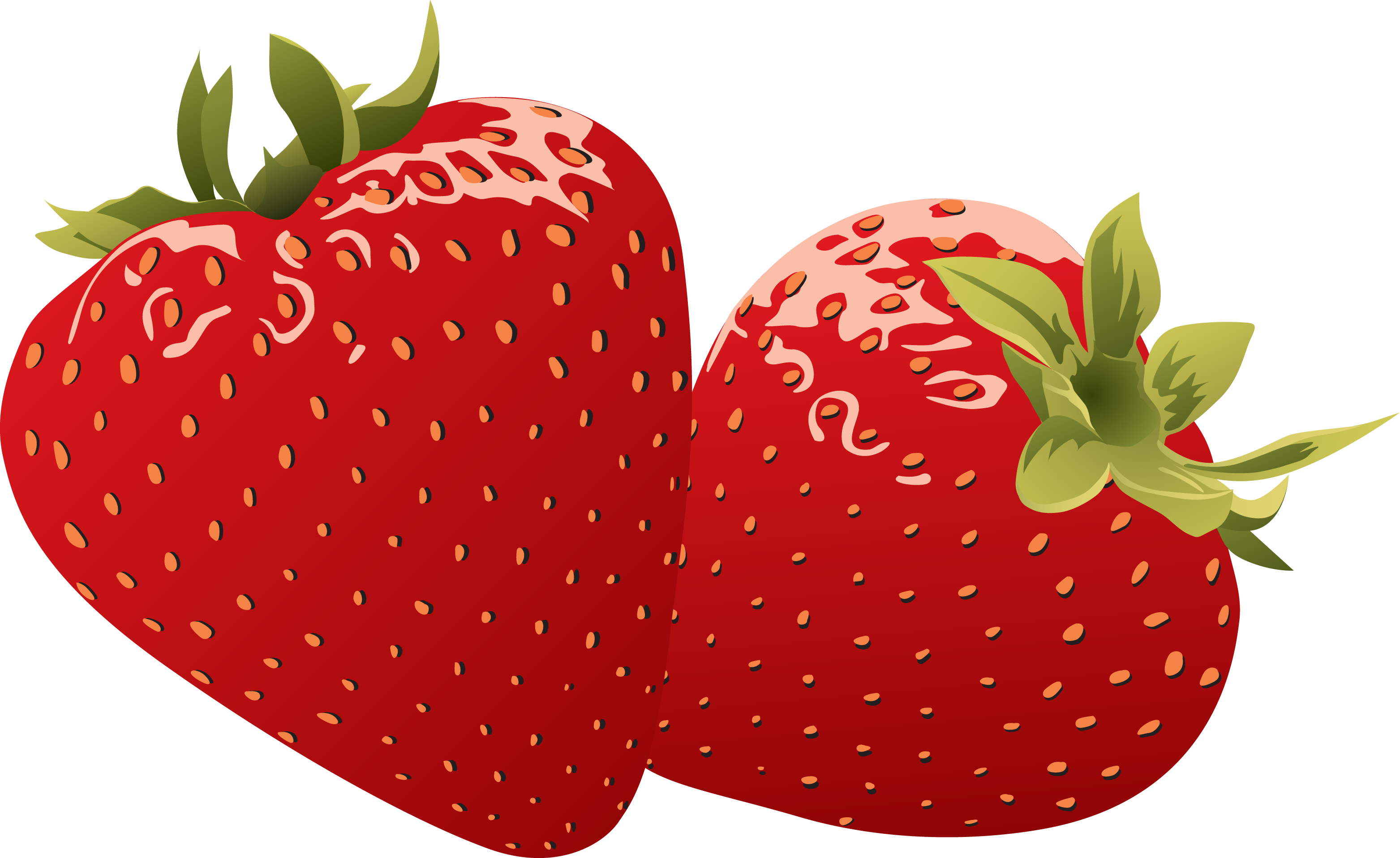 两个红草莓