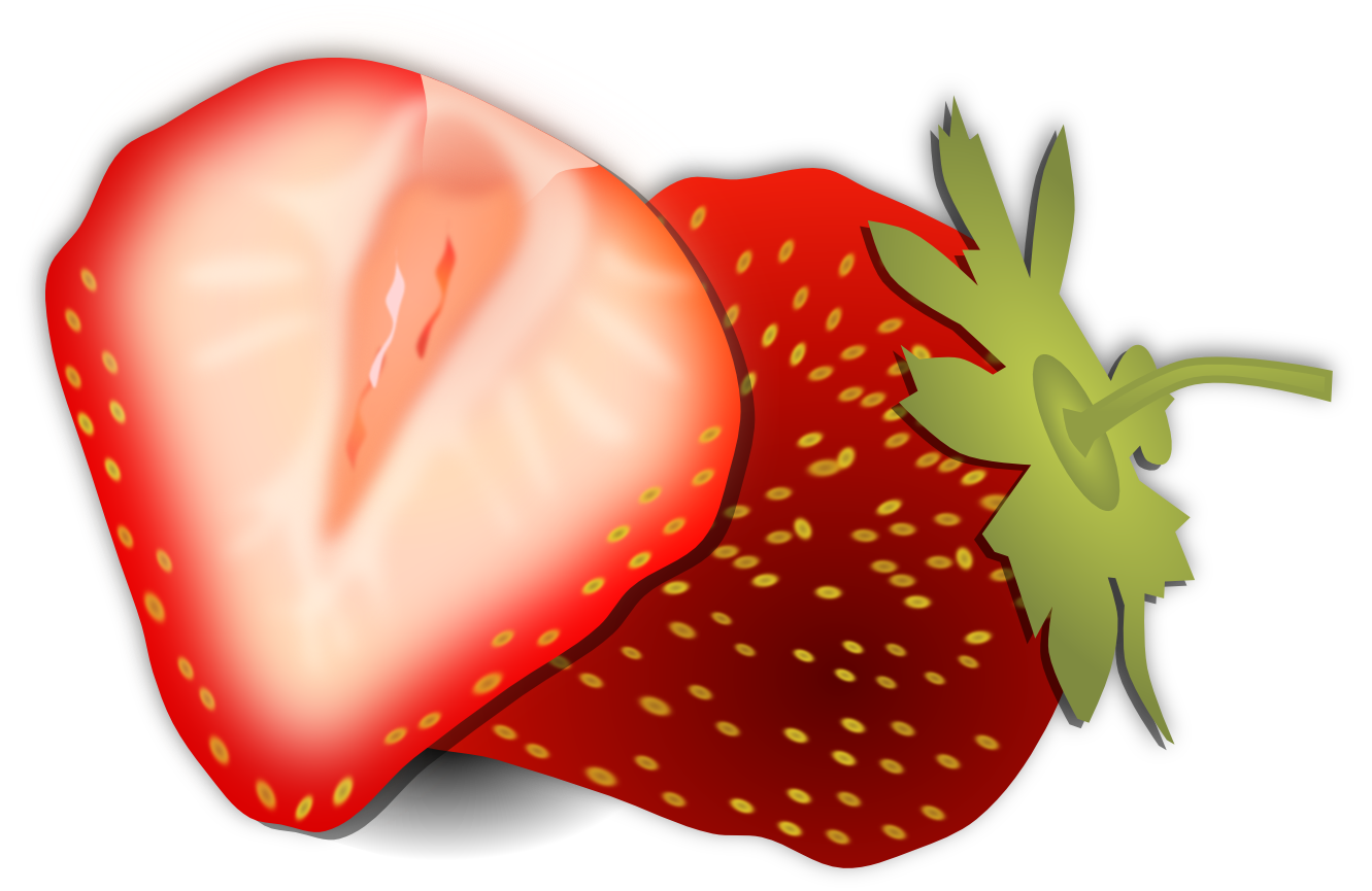 Erdbeere gewürfelt