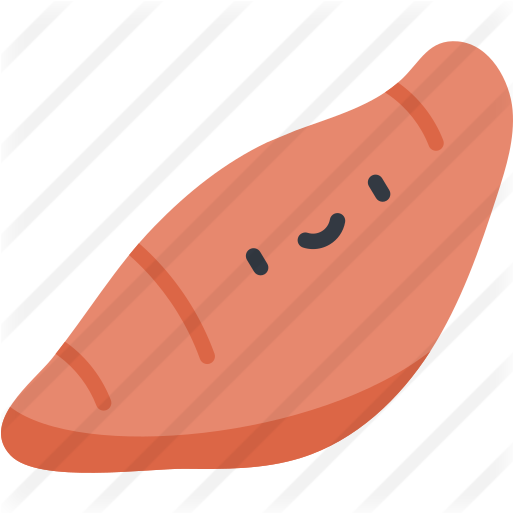 Süßkartoffel-Cartoon-Symbol
