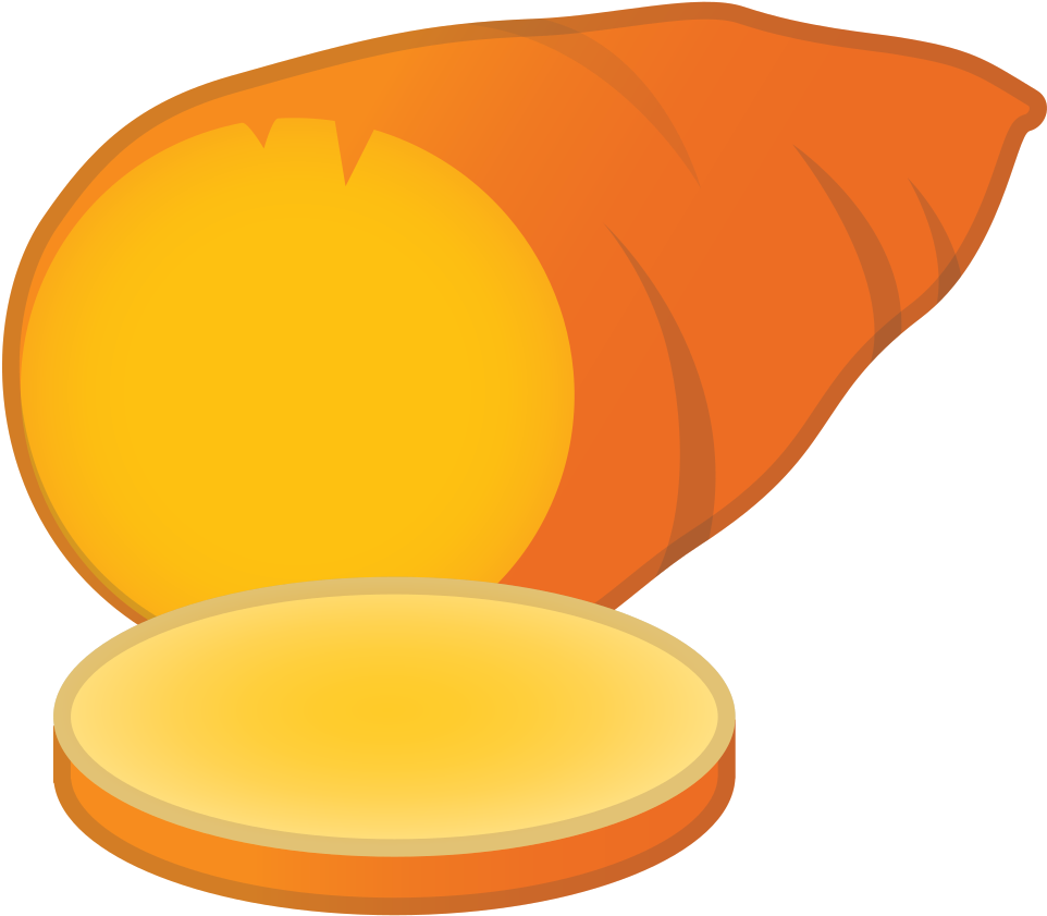 Ikona pieczonego słodkiego ziemniaka