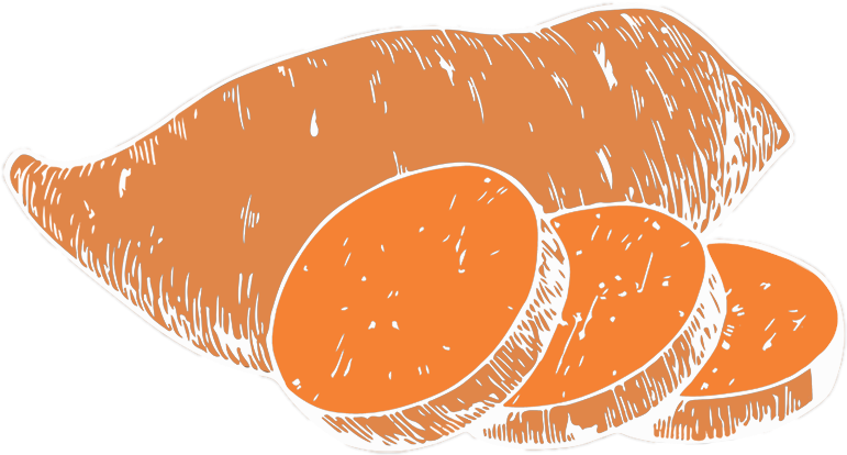 サツマイモのクリップアート