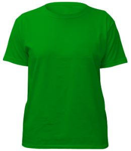 हरी टी-शर्ट