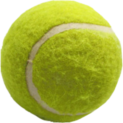 Grüner Tennisball