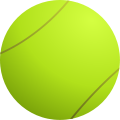 Grüner Tennisball