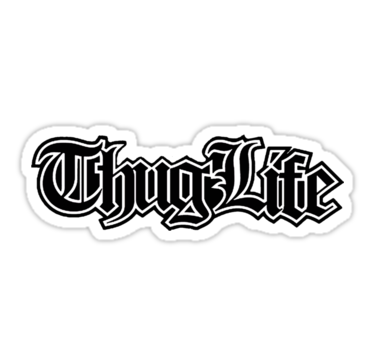 Adesivi Thug life
