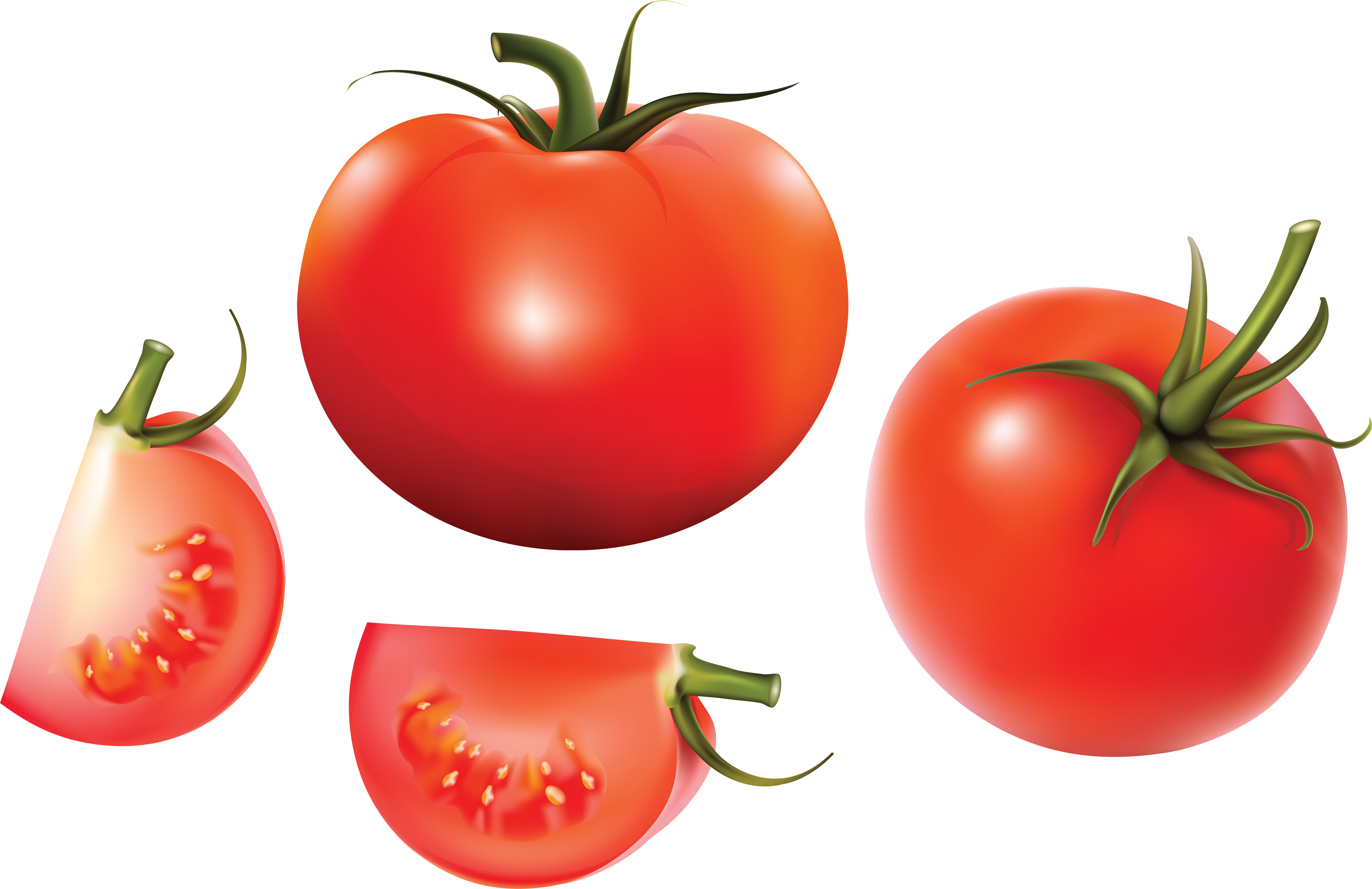 Potong tomat dengan pisau