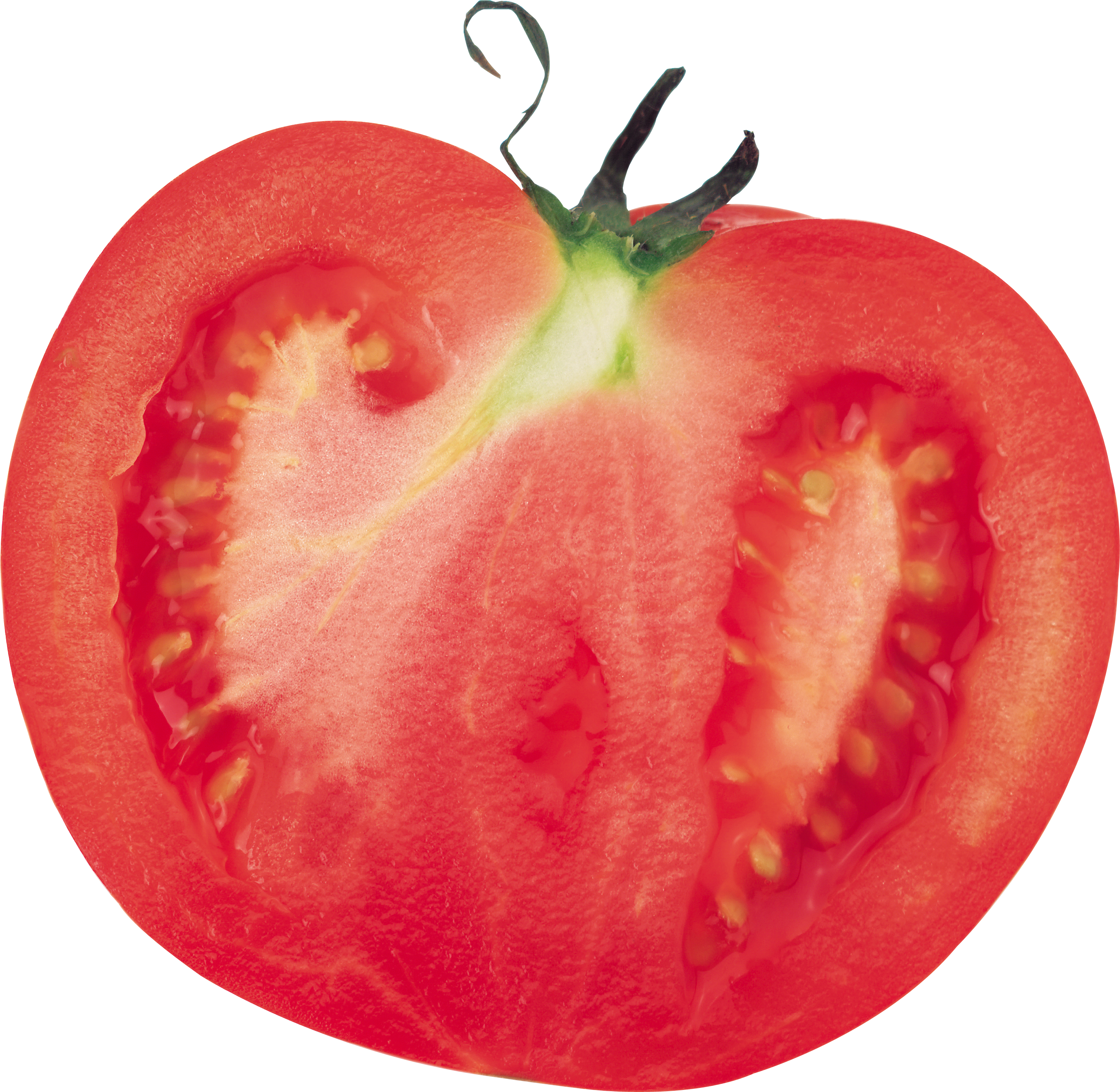 トマトの半分