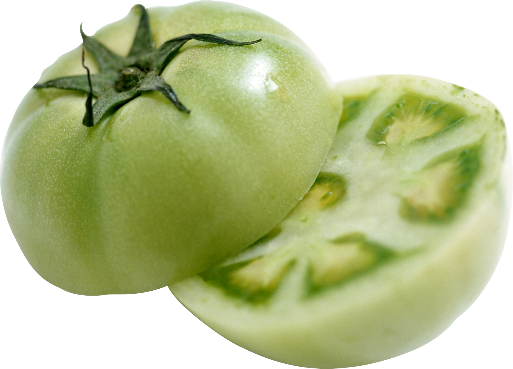 Corte tomate verde