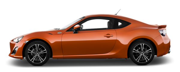 Pomarańczowa Toyota GT86