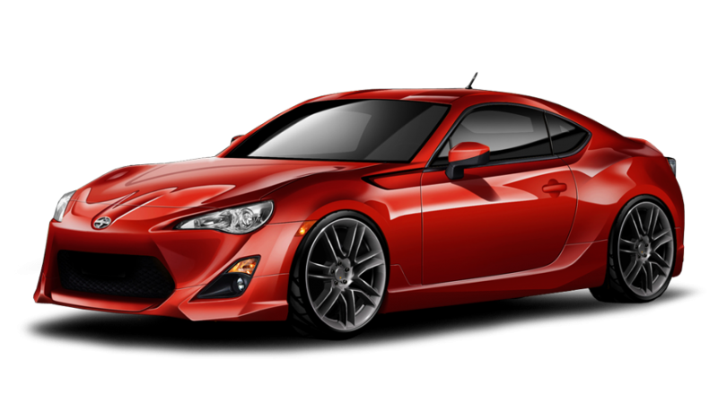 Red Toyota GT86