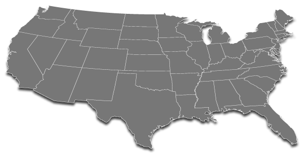 Mapa Stanów Zjednoczonych