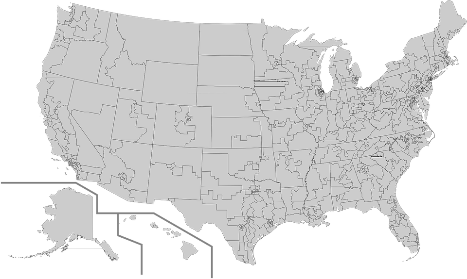 アメリカ合衆国の地図