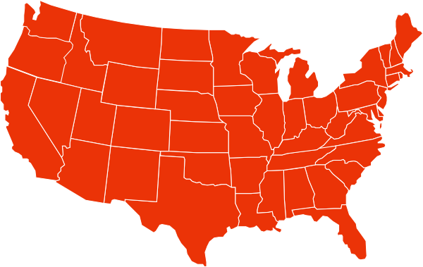Mappa degli Stati Uniti