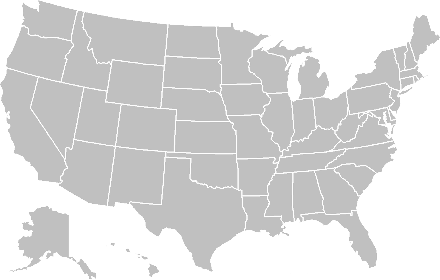 Karte der Vereinigten Staaten