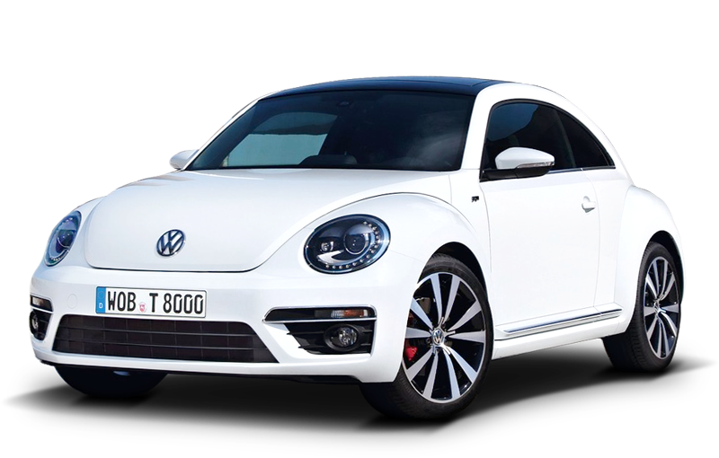 Biały Volkswagen Beetle