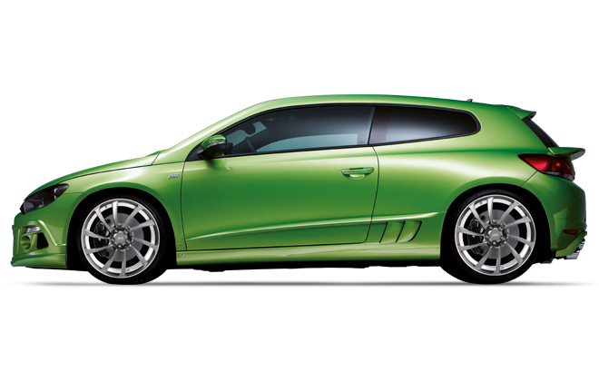 Zielony Volkswagen Scirocco