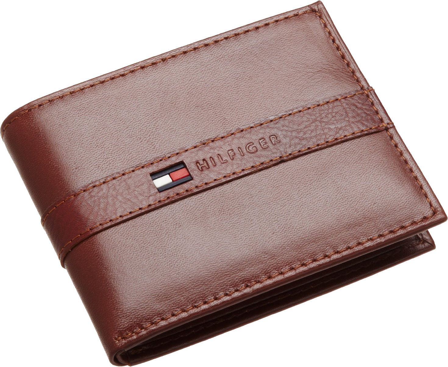 Brązowy skórzany portfel