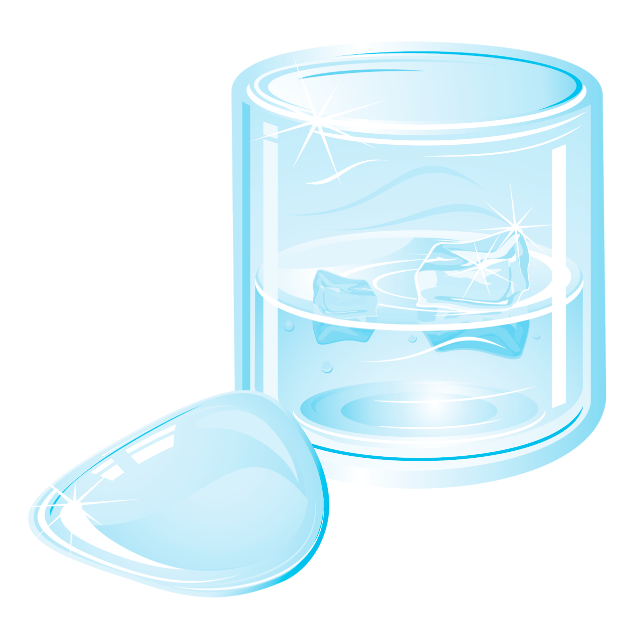 Gelas (diisi dengan air)