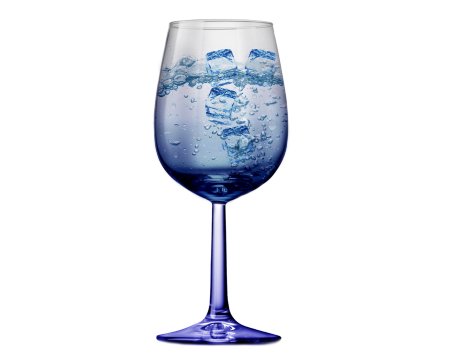 Glas (mit Wasser gefüllt)