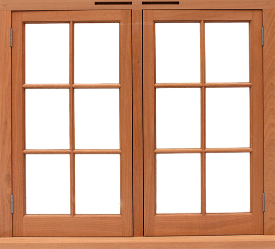 लकड़ी की खिड़कियां