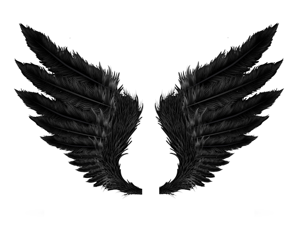 Schwarze böse Flügel