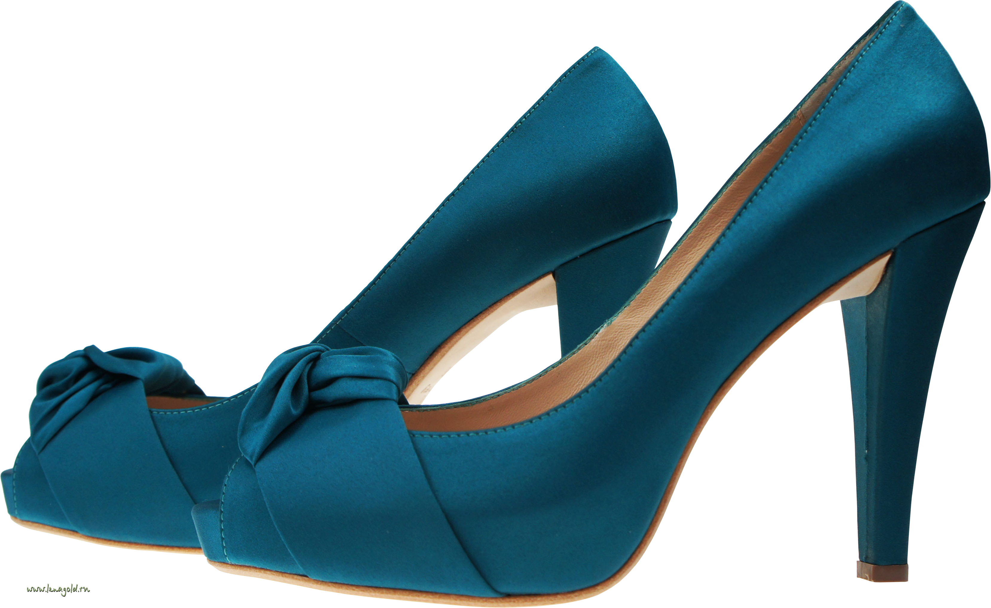 青い婦人靴